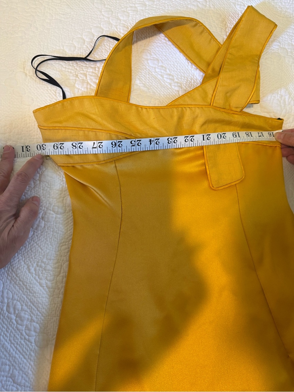 TODD OLHAM RARE SPRING 1998 YELLOW RUNWAY DRESS - Picture 2 of 6